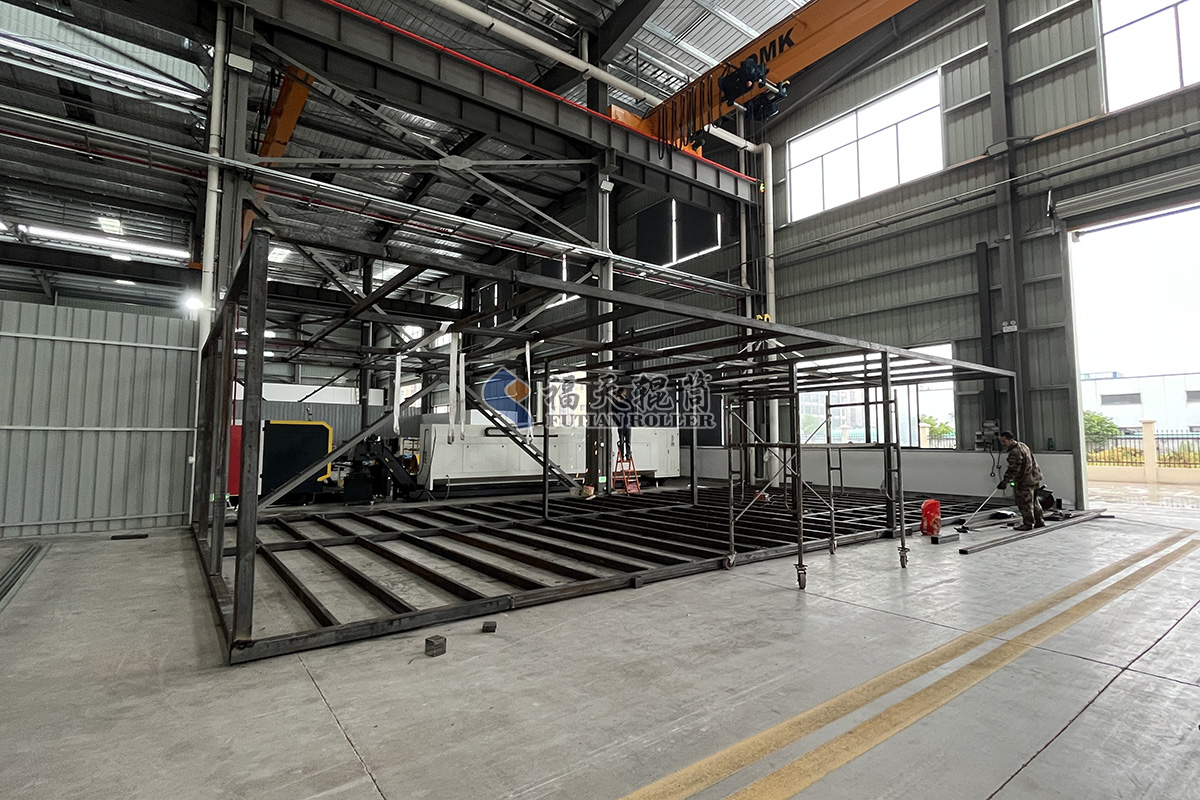 福天輥筒車間辦公室搭建中